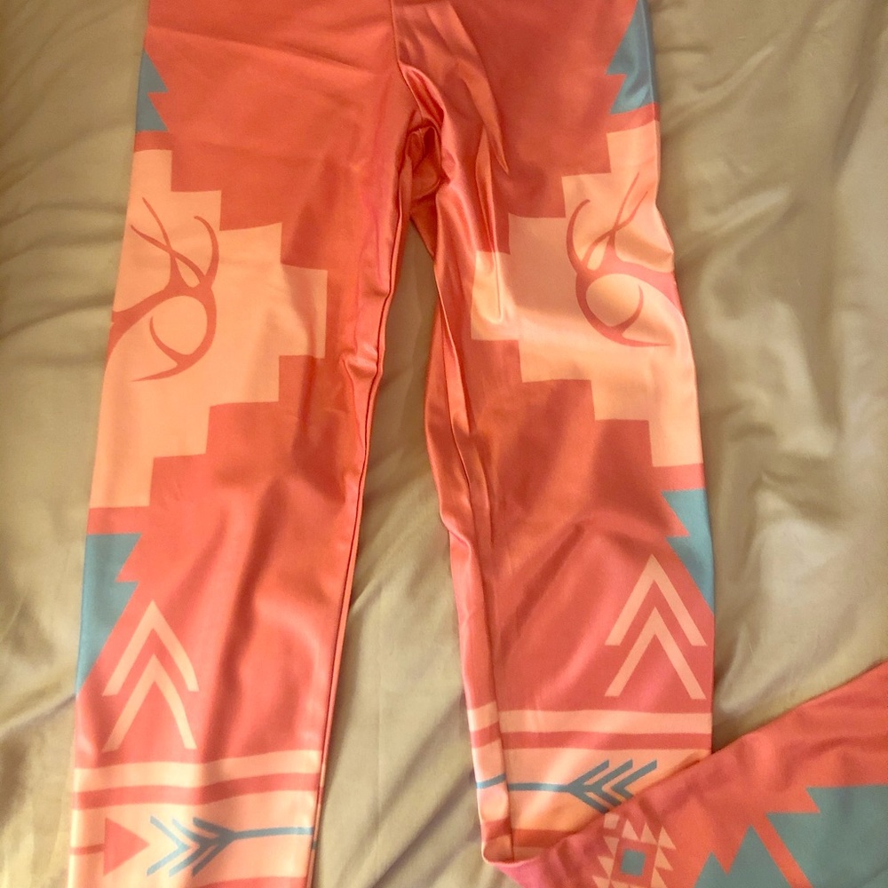 Deer antler silky stretch pants